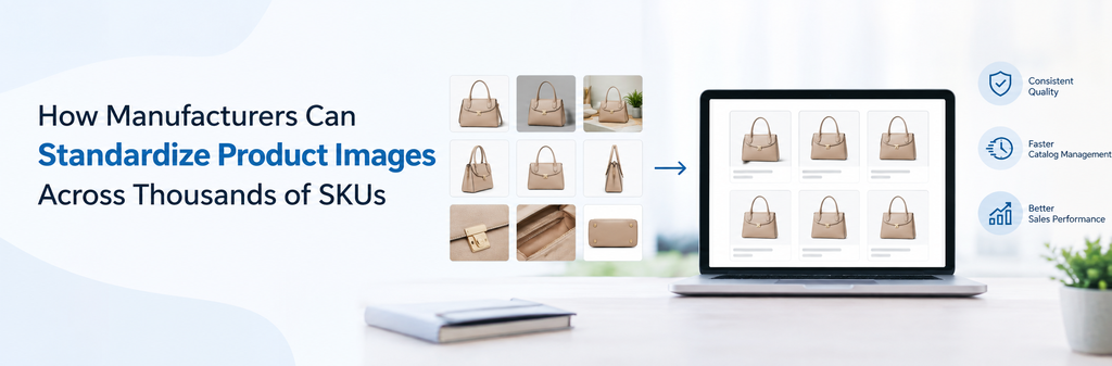 How Manufacturers Can Standardize Product Images Across Thousands of SKUs  - Cover Image